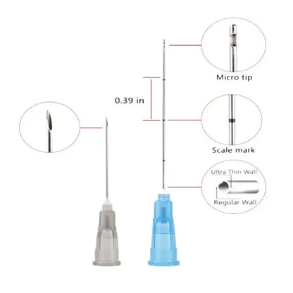 High  Disposable Fine Blunt-tip cannulas for injection 14G 90mm 18G uric acid facial filling nasal micro blunt needles