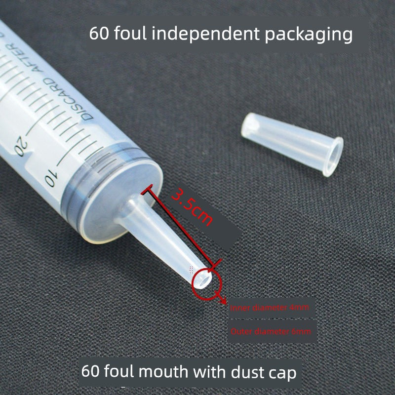 60ml Large Mouth Liquid Food Booster Nasal Feeding Feeder Stomach Tube Feeding Liquid Food Syringe Syringe Food Dispenser Rice Beater