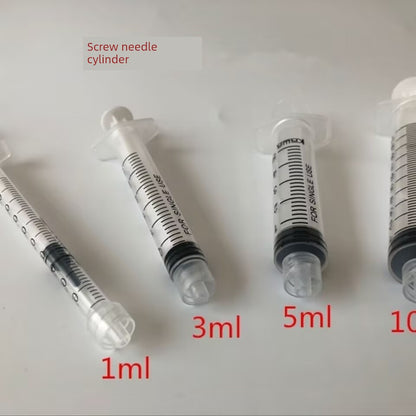 Spiral Mouth Syringe 1ml 3ml 5ml 10ml 20ml 100ml Screw Mouth Syringe Dispensing Experiment