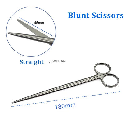 Surgical Blunt scissors Operating Nasal Department scissors 1 pc Stainless steel Veterinary Surgical Instruments