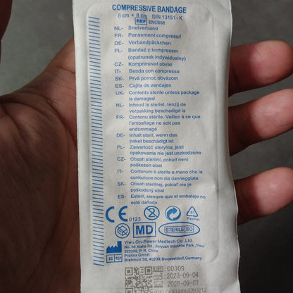6Pcs Clotting Gauze Bleeding Hemmorhage Control Dressing Bandage PBT Wound Dressing Pad for Public Access Hemostatic