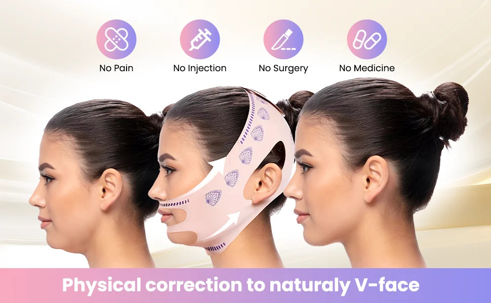 NEW PACK Chin Cheek Slimming Bandage V Shaper V Line Lifting Mask Face Lifting Anti Wrinkle Strap Band Sleeping Mask Beauty