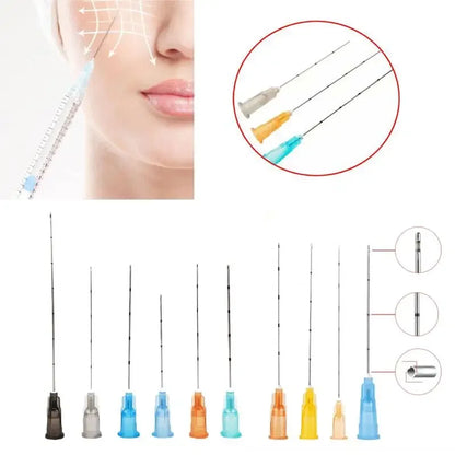 High  Disposable Fine Blunt-tip cannulas for injection 14G 90mm 18G uric acid facial filling nasal micro blunt needles