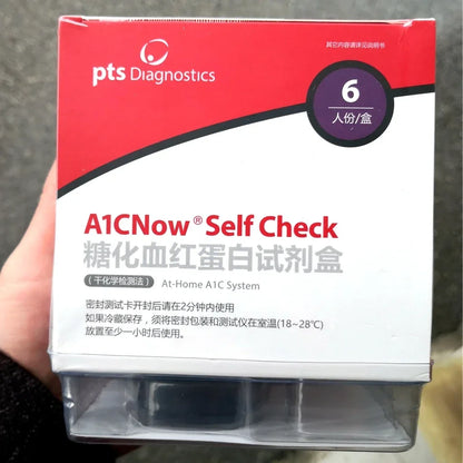 Glycated Hemoglobin Hba1c Meter  PTS Diagnostics HbA1c Now+ System Professional Diabetic Home Test Kit Blood Glucose Monitor