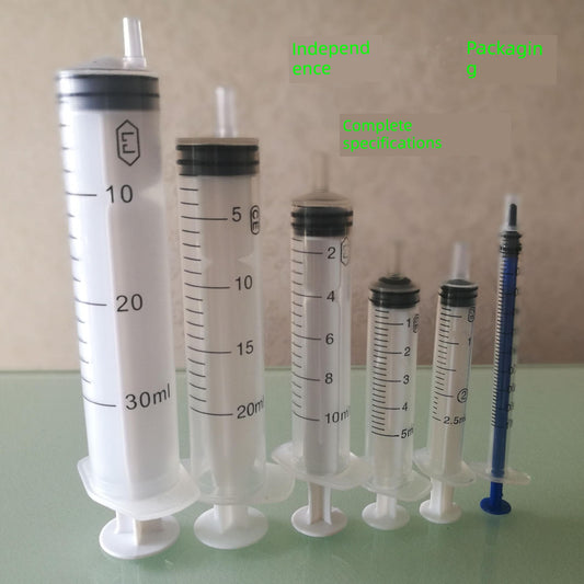 Disposable Syringe Syringe 1ml2.5ml5ml10ml20ml Straight Screw Syringe Flusher Feeder