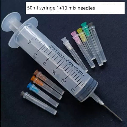 Glue Filling Wallpaper Repair Air Force Drum Corps Empty Gas Syringe Foaming Glue Infuser Mural Syringe Needle Syringe