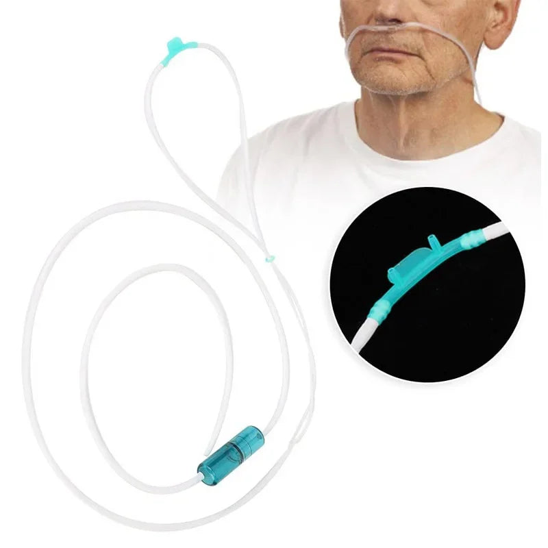 Soft Oxygen Nasal Cannula for Adult,  feet Standard Nasal Cannula Tubing for Oxygen Concentrator, Oxygen Tubing for Kink Resi