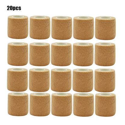 1/3/6/20PCS Sports Self Adhesive Red Elastic Bandages Anti-slip Athletic Nonwoven Waterproof Elastic  Wrist Ankle Bandages