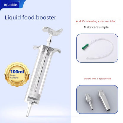 Nasal Feeding Flow Food Booster Feeder Stomach Tube Nasal Feeding Tube Syringe Large Syringe Elderly Feeding Handy Gadget