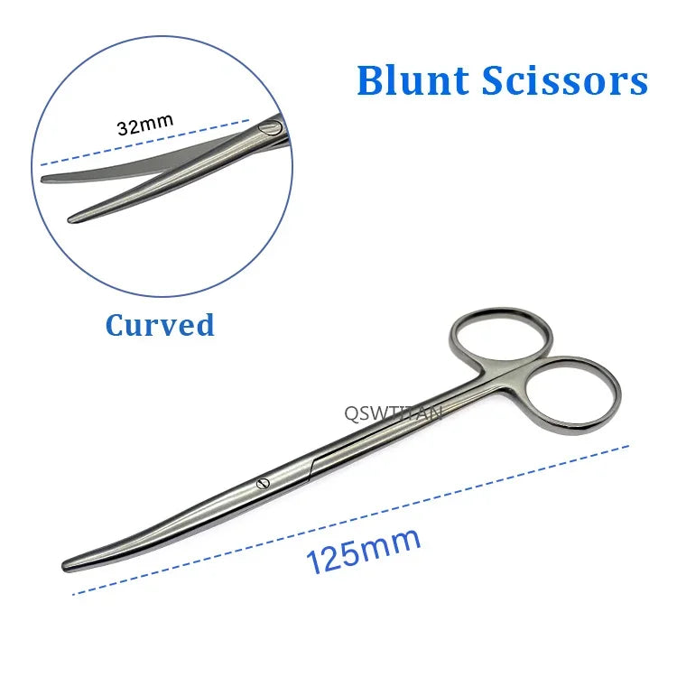 Surgical Blunt scissors Operating Nasal Department scissors 1 pc Stainless steel Veterinary Surgical Instruments