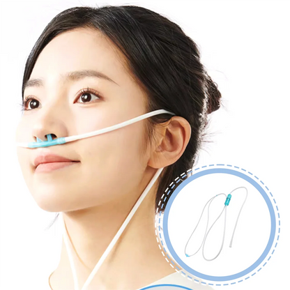 Oxygen Tube, Made of Elastic Silicone Material, Nasal Oxygen Cannula,Not Easy to Deform and Crack, Easy to Use and CleanJAS