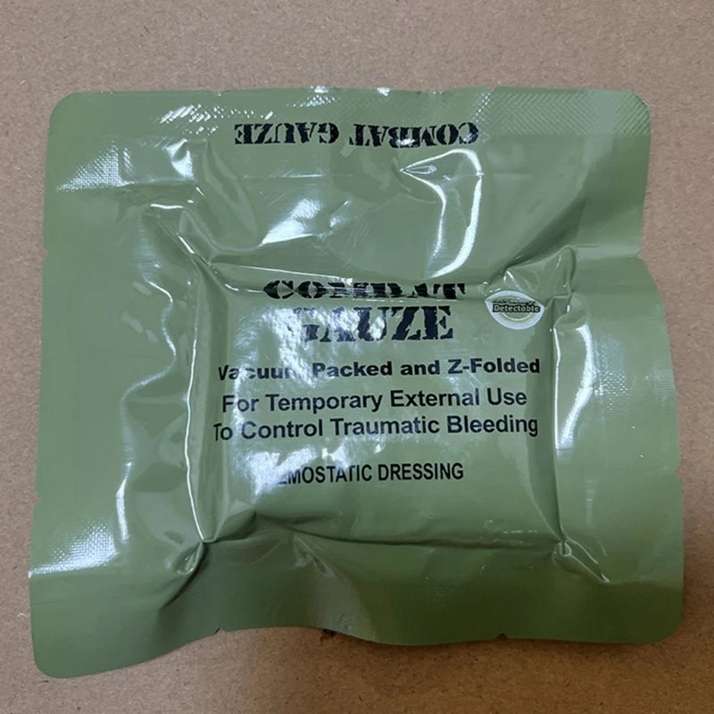 Quick Clotting Combat Gauze Flexible Hemostatic Gauze Stop Bleeding Gauze Wound Packing Bandages Survival Kits Supplies