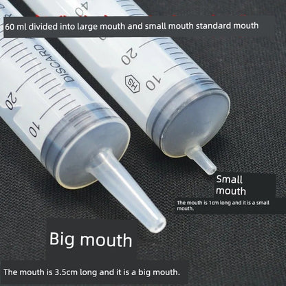 60ml Large Mouth Liquid Food Booster Nasal Feeding Feeder Stomach Tube Feeding Liquid Food Syringe Syringe Food Dispenser Rice Beater