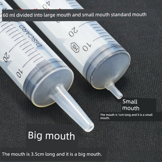 60ml Large Mouth Liquid Food Booster Nasal Feeding Feeder Stomach Tube Feeding Liquid Food Syringe Syringe Food Dispenser Rice Beater