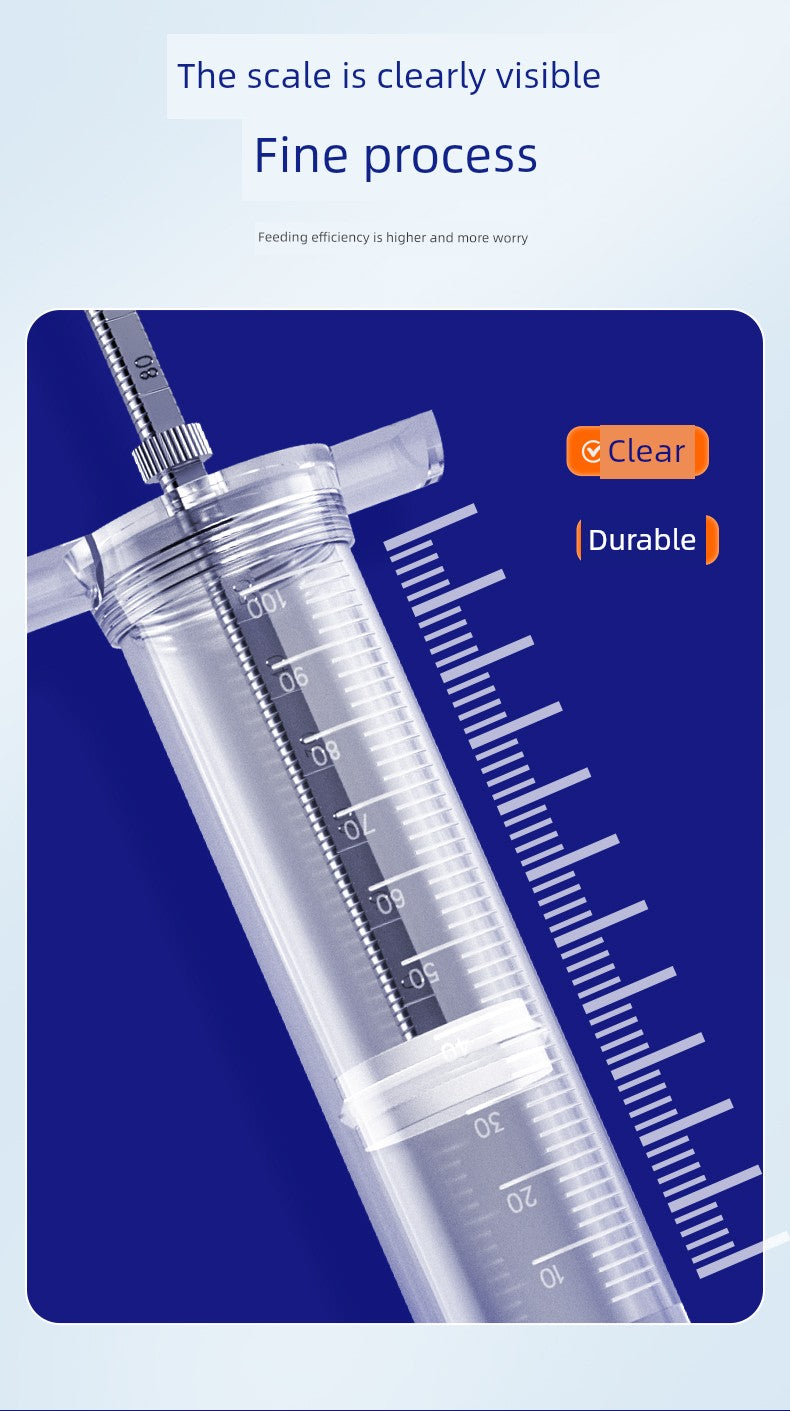 Flow Food Booster Feeder Stomach Tube Nasal Feeding Tube Syringe Flow Food Big Syringe Elderly Feeding Propeller