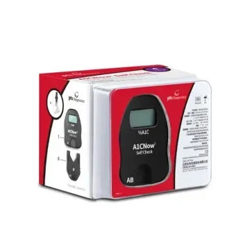 Glycated Hemoglobin Hba1c Meter  PTS Diagnostics HbA1c Now+ System Professional Diabetic Home Test Kit Blood Glucose Monitor