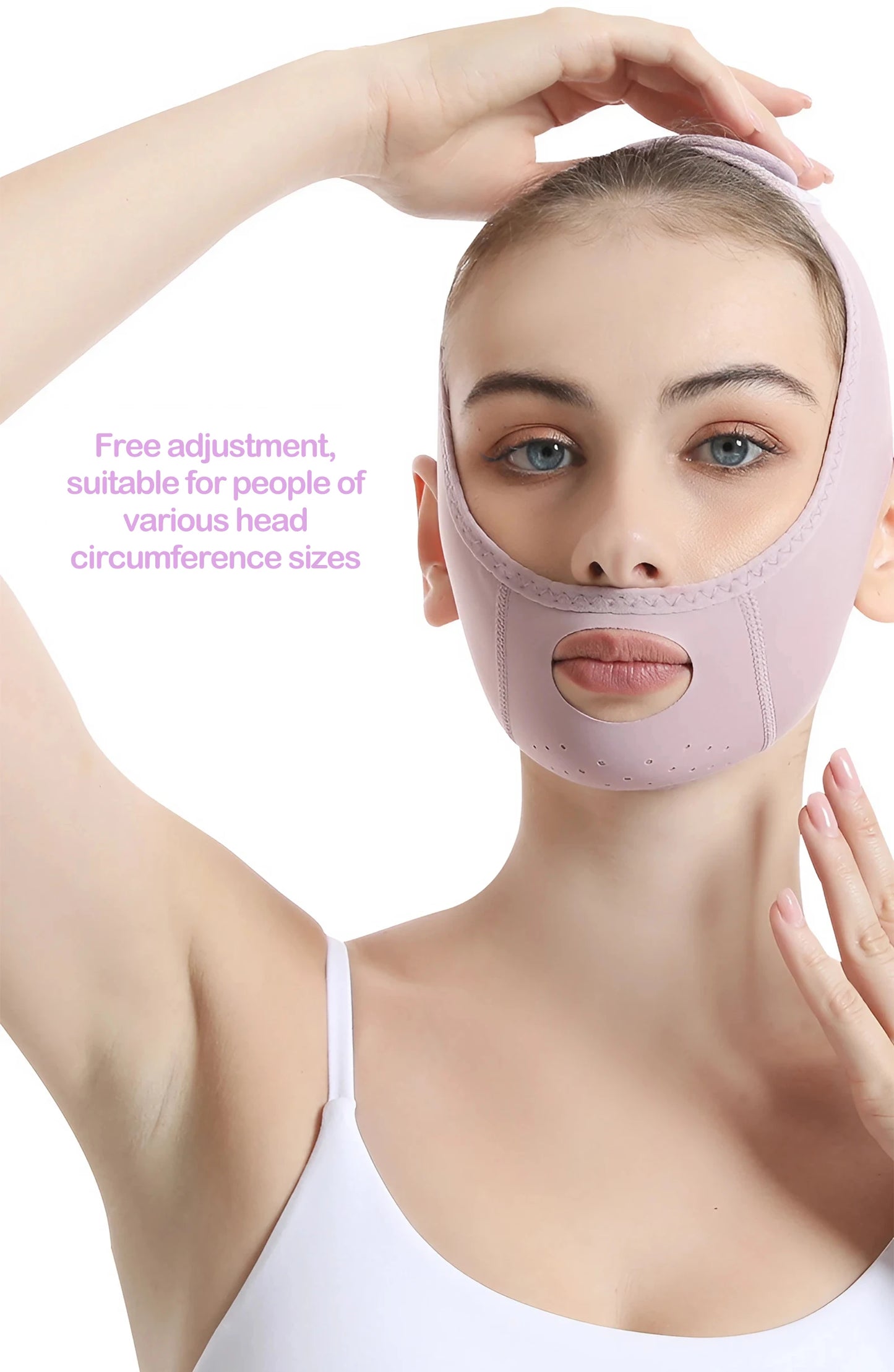 V-Line Face Lifting Tapes Double Chin Remover Reusable Ice Silk Face Lift Mask Facial Slimming Bandage Skin Care Beauty Tool