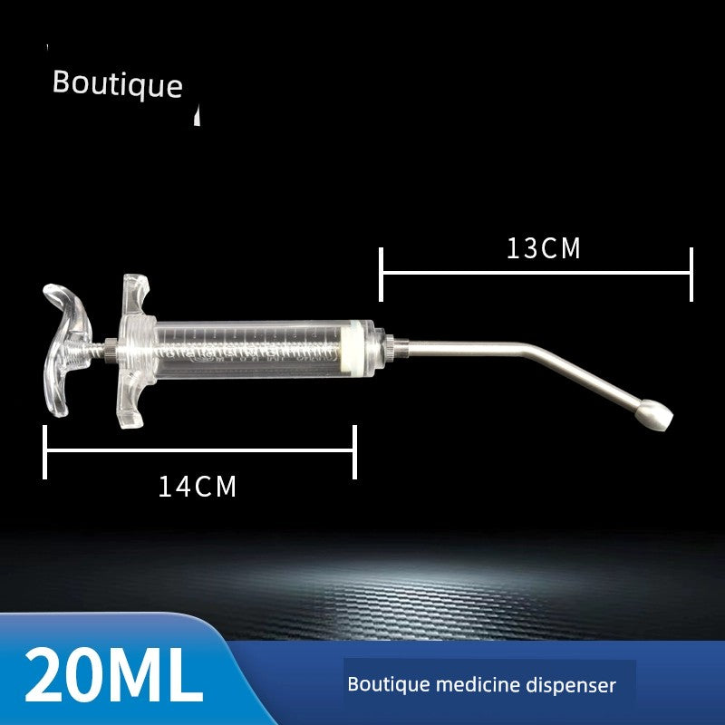 Veterinary Pig, Cattle and Sheep Copper Head Syringe PVC Steel Syringe