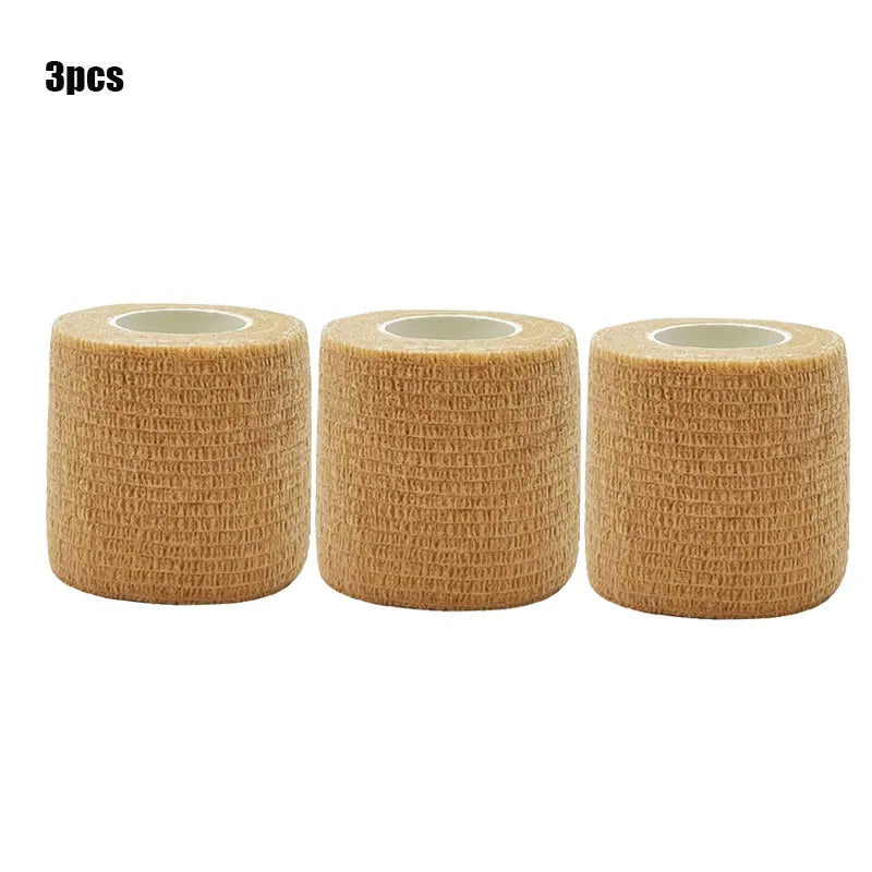 1/3/6/20PCS Sports Self Adhesive Red Elastic Bandages Anti-slip Athletic Nonwoven Waterproof Elastic  Wrist Ankle Bandages