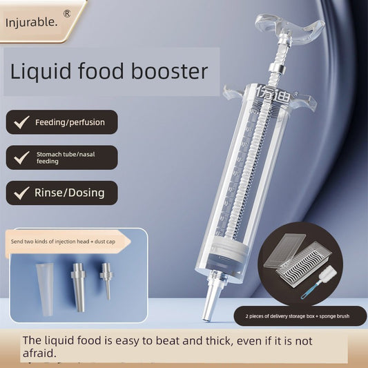 Nasal Feeding Flow Food Booster Feeder Stomach Tube Nasal Feeding Tube Syringe Large Syringe Elderly Feeding Handy Gadget