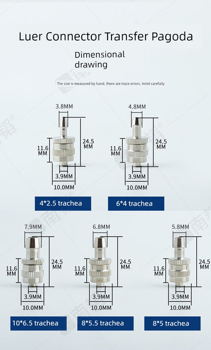 Nantao Laboratory Hose Adapter Syringe Pagoda