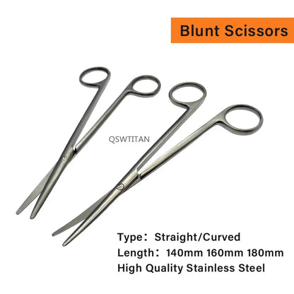 Surgical Blunt scissors Operating Nasal Department scissors 1 pc Stainless steel Veterinary Surgical Instruments