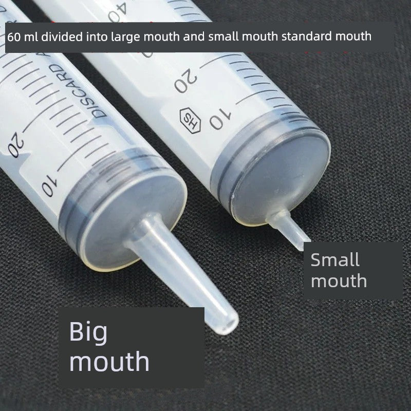 60ml Large Mouth Liquid Food Booster Nasal Feeding Feeder Stomach Tube Feeding Liquid Food Syringe Syringe Food Dispenser Rice Beater