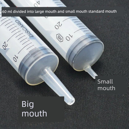 60ml Large Mouth Liquid Food Booster Nasal Feeding Feeder Stomach Tube Feeding Liquid Food Syringe Syringe Food Dispenser Rice Beater