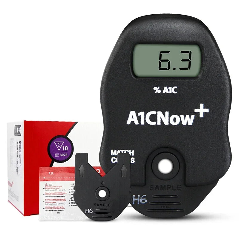 Glycated Hemoglobin Hba1c Meter  PTS Diagnostics HbA1c Now+ System Professional Diabetic Home Test Kit Blood Glucose Monitor