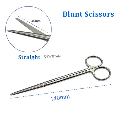 Surgical Blunt scissors Operating Nasal Department scissors 1 pc Stainless steel Veterinary Surgical Instruments