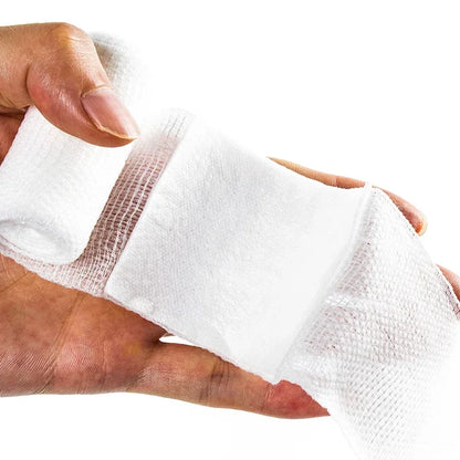 6Pcs Clotting Gauze Bleeding Hemmorhage Control Dressing Bandage PBT Wound Dressing Pad for Public Access Hemostatic