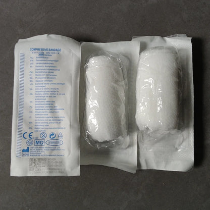 6Pcs Clotting Gauze Bleeding Hemmorhage Control Dressing Bandage PBT Wound Dressing Pad for Public Access Hemostatic