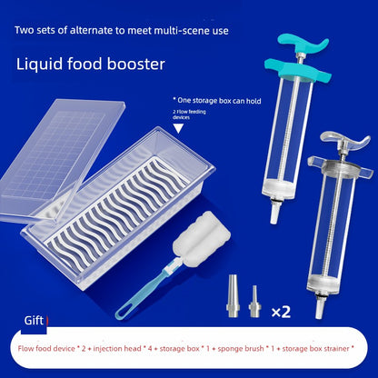 Nasal Feeding Flow Food Booster Feeder Stomach Tube Nasal Feeding Tube Syringe Large Syringe Elderly Feeding Handy Gadget