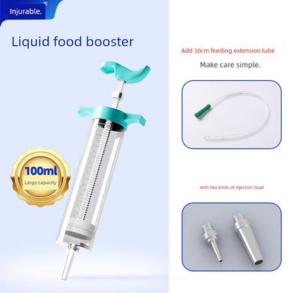 Nasal Feeding Flow Food Booster Feeder Stomach Tube Nasal Feeding Tube Syringe Large Syringe Elderly Feeding Handy Gadget