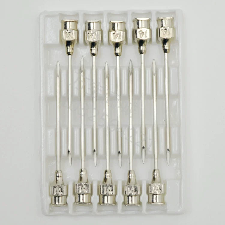 Hot Syringe Stainless Steel Needle Veterinary Needles 4#6#7#8#9#10#12#16 No. 20 Dispensing Needle