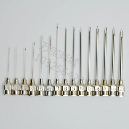 Hot Syringe Stainless Steel Needle Veterinary Needles 4#6#7#8#9#10#12#16 No. 20 Dispensing Needle